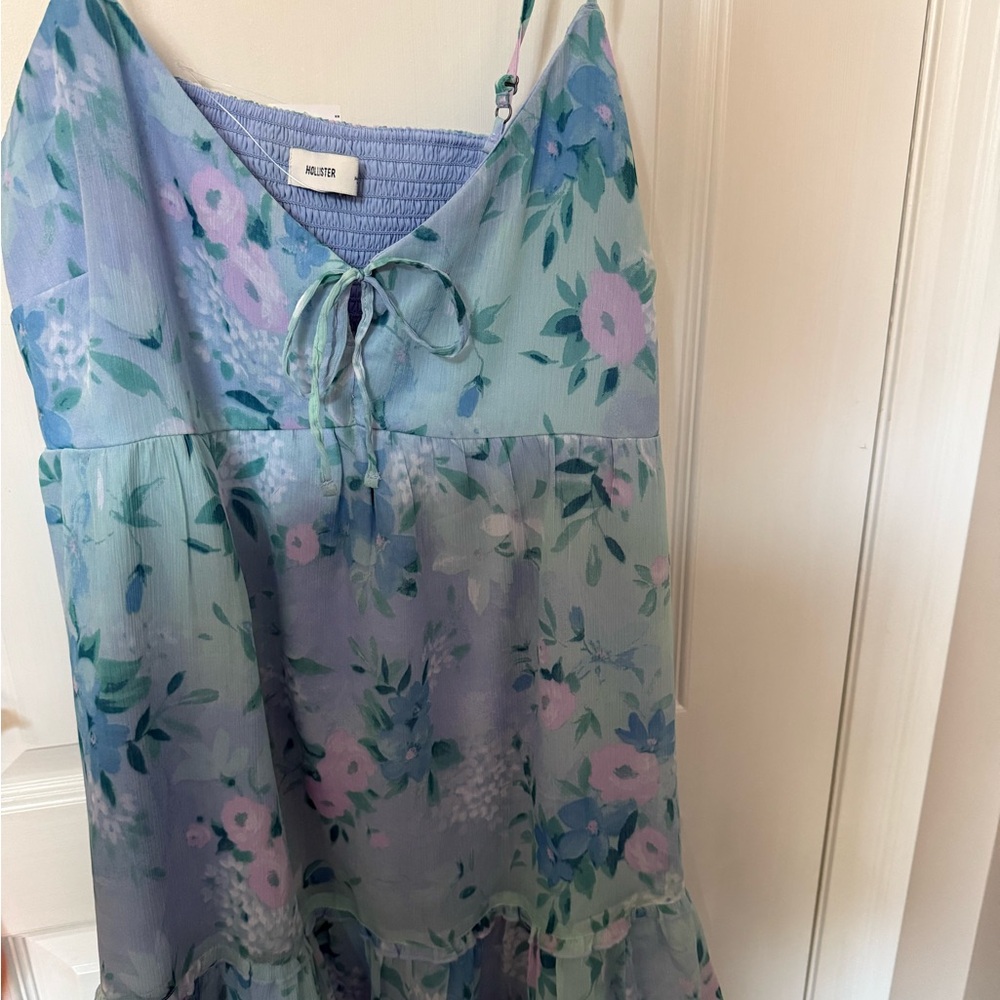 Hollister Blue Floral Dress